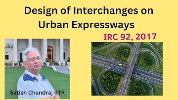 Design of #Interchanges on #Urban #Expressways #IRC92, 2017, Design Principles and codal provisions