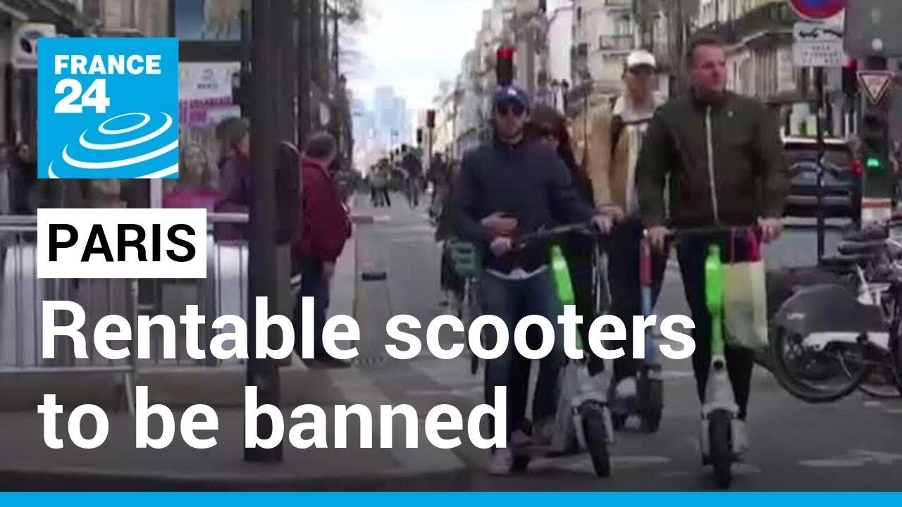 Paris votes in referendum overwhelmingly to ban for-hire e-scooters • FRANCE 24 English