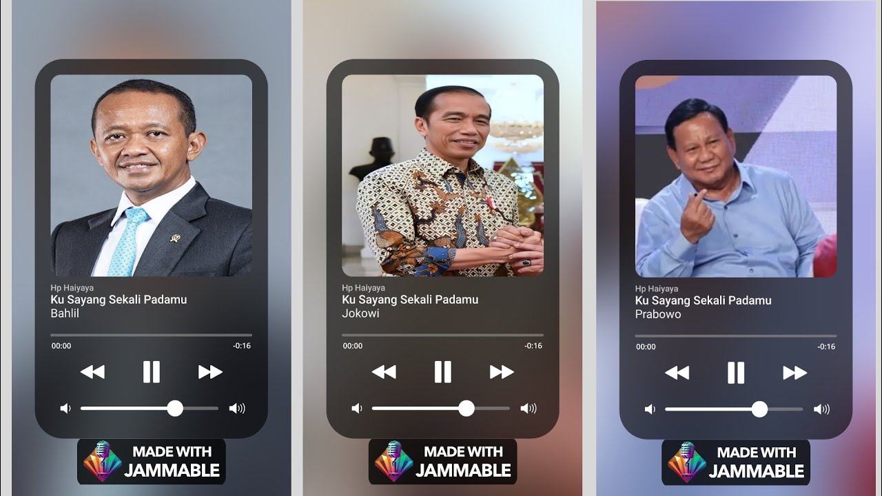 DJ KUSAYANG SEKALI PADAMU PRABOWO, JOKOWI, MEGAWATI, BAHLIL, ANIS BASWEDAN 