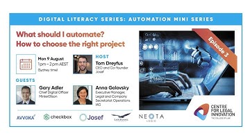 Automation Mini Series – Episode 3: What should I automate? How to choose the right project