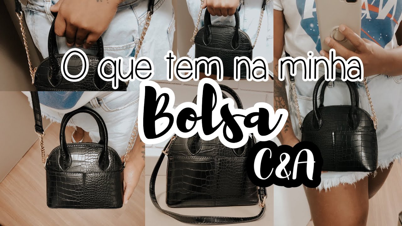O que tem na minha Bolsa?  | C&a - Bolsa Preta |