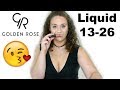 Golden Rose Υγρά Κραγιόν 13-26 Lip Swatch + GIVEAWAY | AnotherMakeupWorld