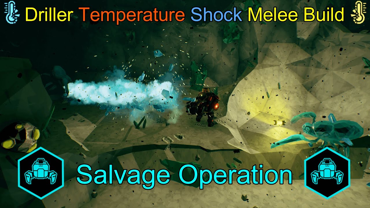 Driller Temp Shock Melee Build [Salvage Operation] Deep Rock Galactic