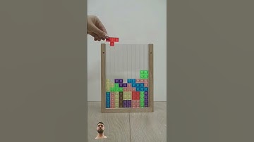 Satisfying Puzzle Video 😍 #satisfying #tetris #puzzle #marblerun #games #boardgames #howto #colored
