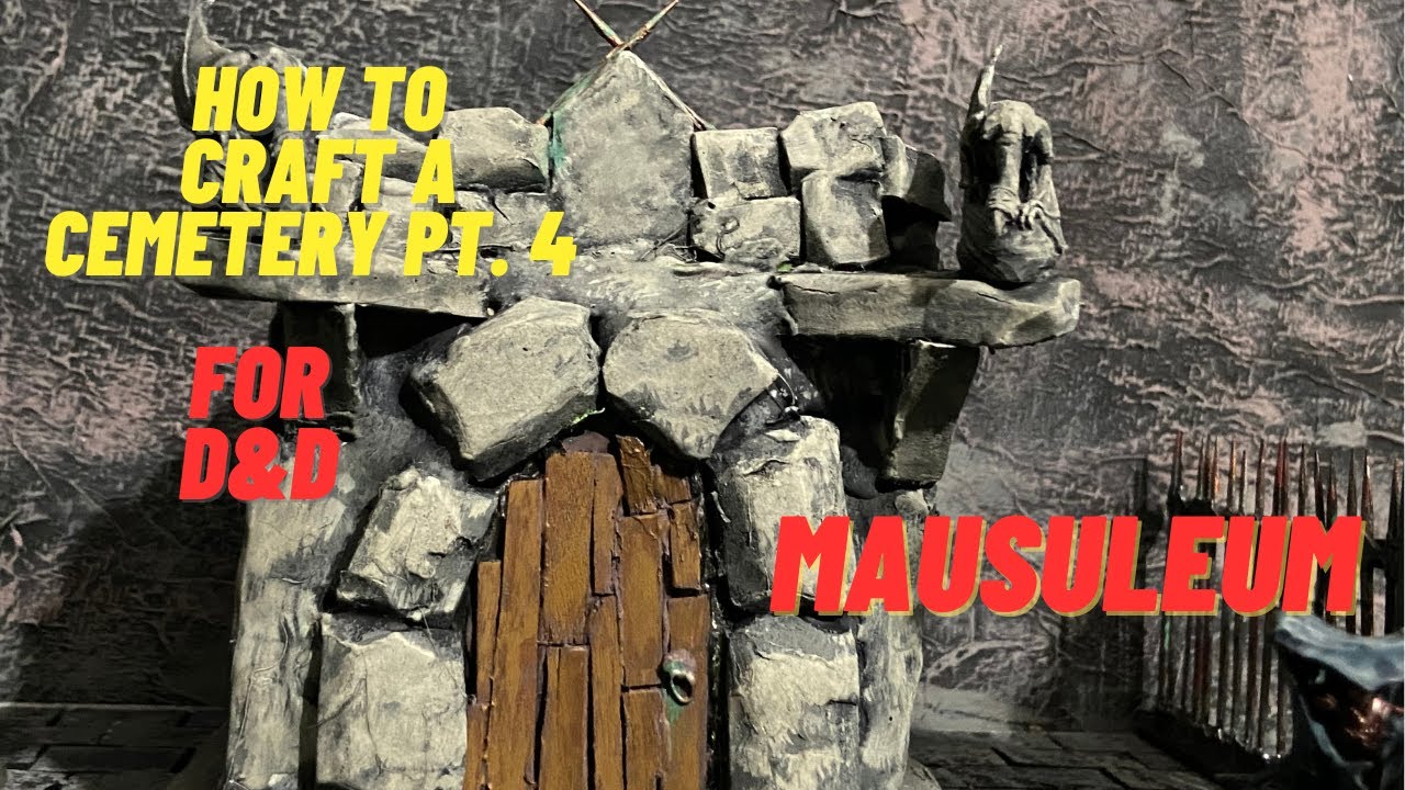 How to make a Cemetery Pt 4. Mausoleum - YouTube