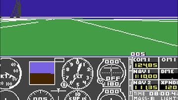 Sublogic Flight Simulator II [Commodore Plus/4 game]