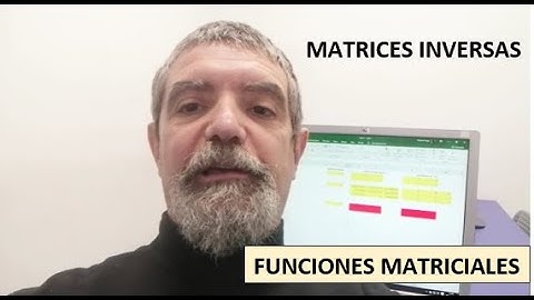 Obtener la inversa de una matriz en excel - Funciones matriciales