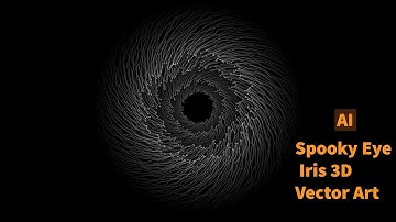 Illustrator Tutorial 2023 || Create Spooky Eye Iris 3D Vector Art || Adobe Illustrator