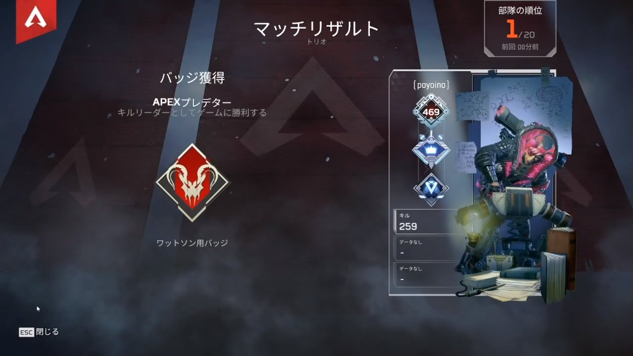 プレデター バッジ Apex