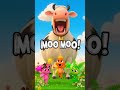 What Does The Cow Say? 🐮 | Fun Animal Sounds for Kids #Shorts #kidssongs #abcphonics #animalacademy