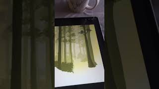 Magical Forest In Progress #art #digitalart #procreate