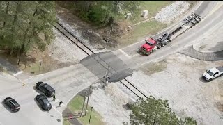 Road reopens after train derails in Fayette County