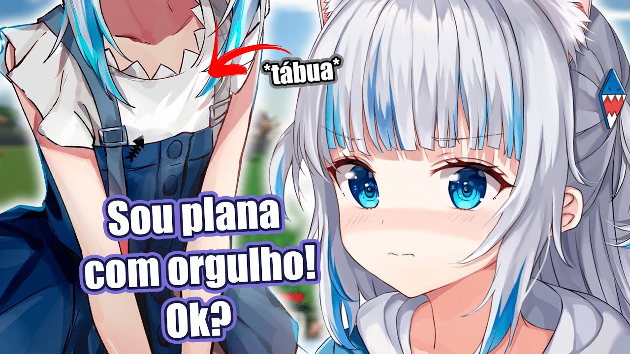Gura admite não ter BOOBA e que é plana | vtuber legendado