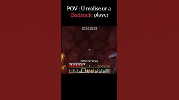 POV: You Forgot You’re a Bedrock Player 😭 🫡 #minecraft #memes  #shorts #minecraftfails #gaming