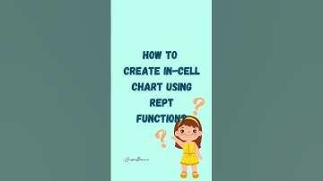 Use REPT with conditional formatting to create in-cell chart. #excel #shorts