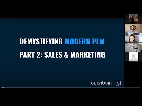 Demystifying Modern PLM - Sales & Marketing: Evaluating and Selecting Your Cloud PLM System