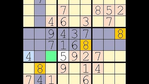 How to Solve Washington Times Sudoku Difficult  December 7, 2023