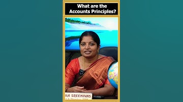 Q. What are the Accounts Principles? #commerce #education #accounting #training #jobseekers