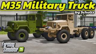 MILITARY TRUCK MOD! M35 "Duece & A Half" (by Schultz Modding) | Farming Simulator 25