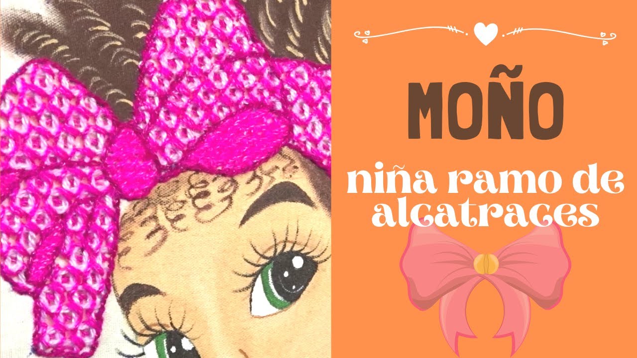 [BORDADO FANTASÍA] MOÑO - NIÑA RAMO DE ALCATRACES  | Un Mundo Maravillisa