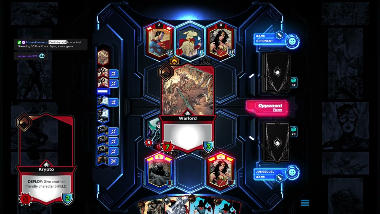 Trying a new game dc dual force