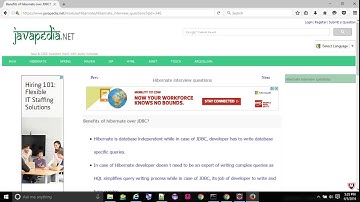 Benefits of hibernate over JDBC? - javapedia.net