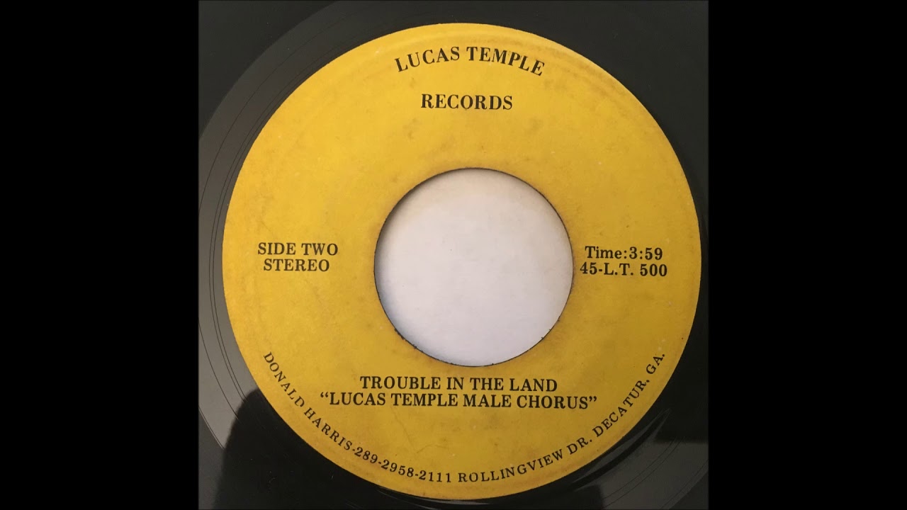 Lucas Temple Male Chorus - Trouble In The Land music festivals 2019