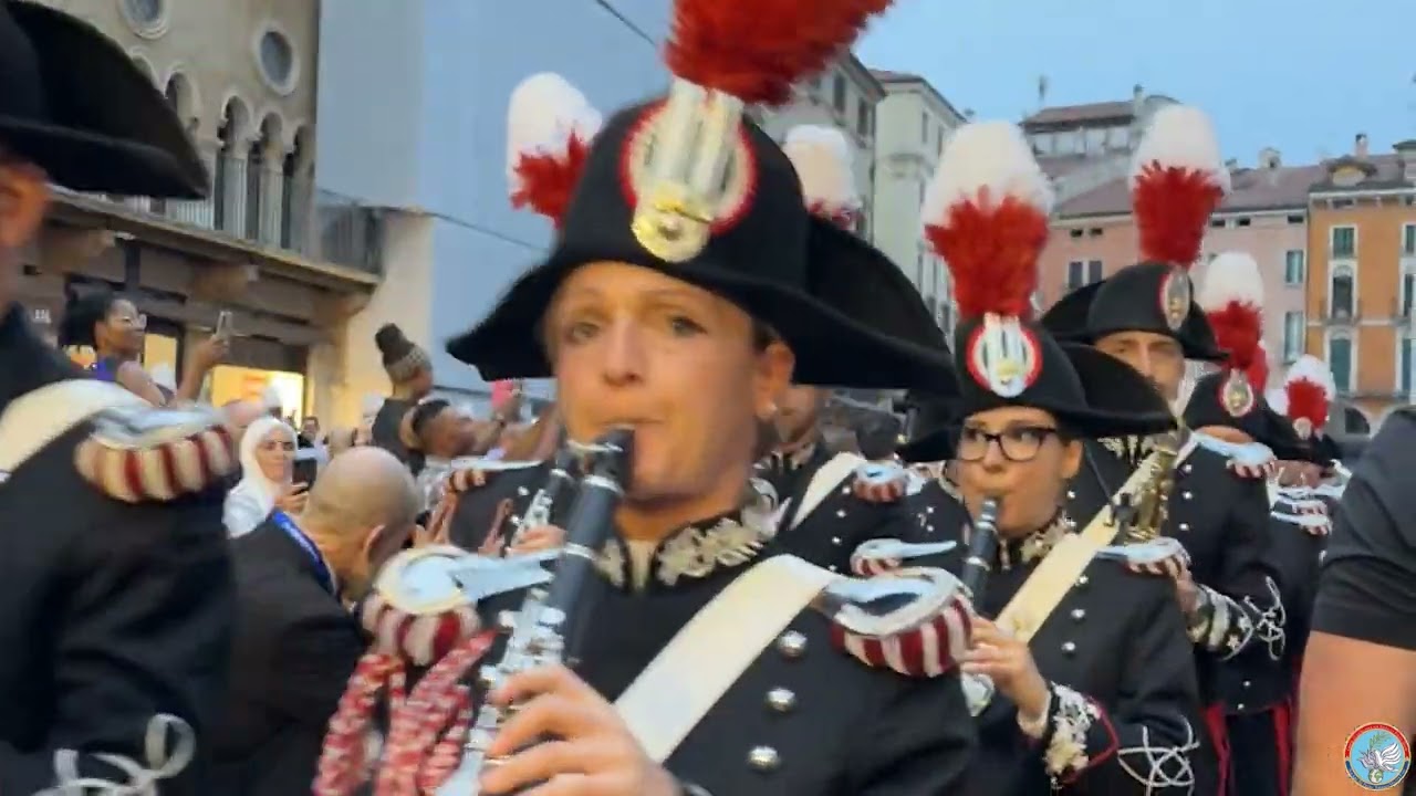 Arma dei Carabinieri Banda dell’Arma’s concert in Vicenza, Piazza dei Signori
