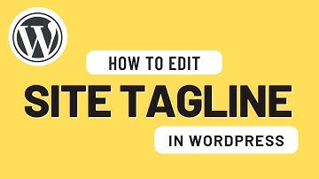 How to Edit Site Tagline in WordPress ||  Change Tagline in WordPress
