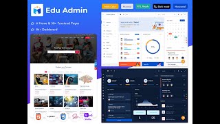 EduAdmin is a unique LMS Dashboard and front end HTML template