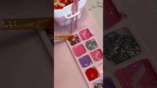 Setting up the sweetest Valentine’s paint station for my daughter 💘🎨#valentinesday#painting #vday