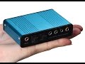 Usb 6 channel 51 surround external sound card for pc laptop  note quick review