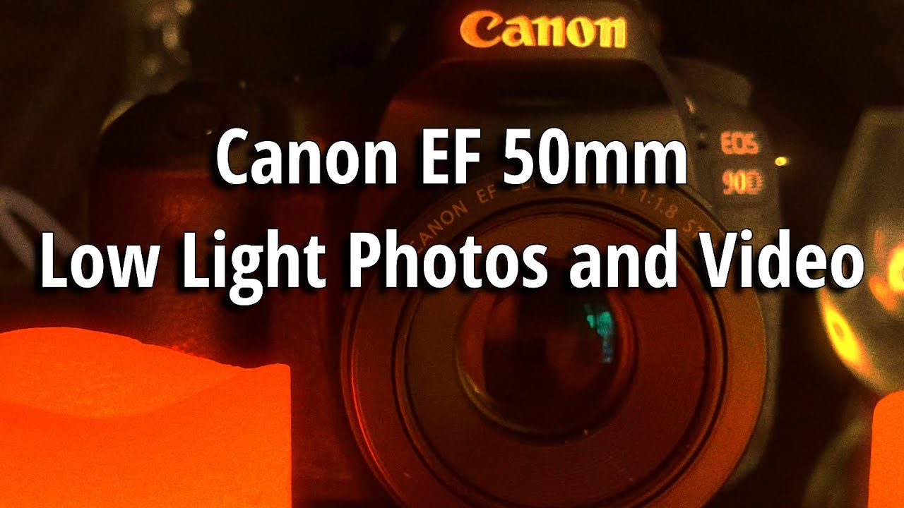 Canon EF 50mm f/1.8 stm lens Cinematic Low Light Photography Video