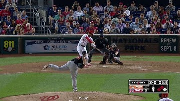 MIA@WSH: Harper plates Goodwin with a sac fly to left