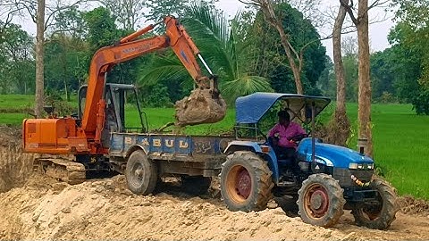 JCB new pond opening || JCB tractor video || @villagework666