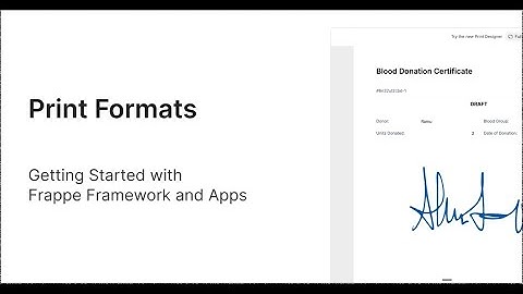 Lesson 26 | Print Formats | Getting Started with Frappe Framework, in Hindi
