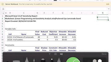 Sensitivity Analysis