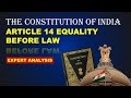 Understanding Article 14: Equality Before Law | Ambition Law Institute #constitution