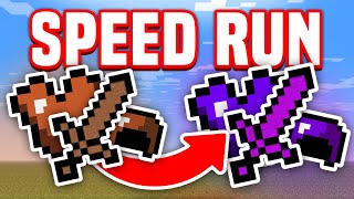 I Speed Ran Minecraft in ROBLOX...