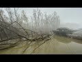 Winter fog on Lower Mississippi River