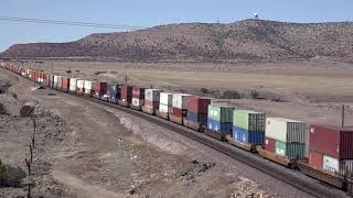 EBD BNSF Stacktrain crossing over @ Seligman to right hand running 2/19/21