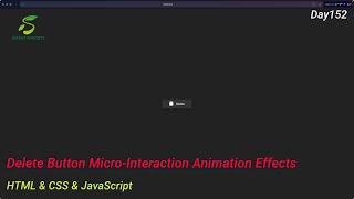 Delete Button Micro-Interaction Animation Effects