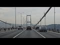 Istanbul morning timelapse from Eastern to Asian part over Bosphorus