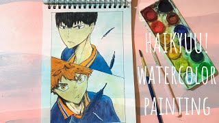 How To Draw Hinata & Kageyama From Haikyuu! step by step #volleyball