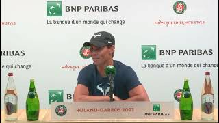 Rafael Nadal Press conference / SF RG'22