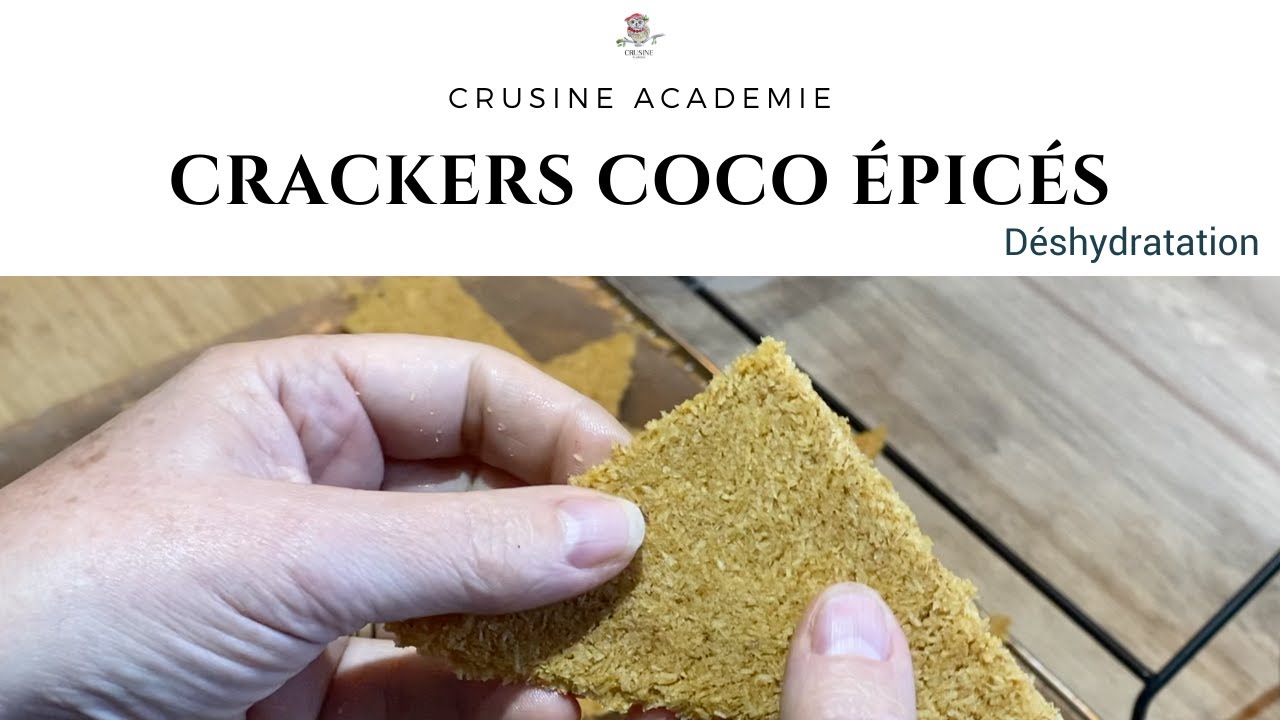 Recette facile de crackers crus à la noix de coco et aux épices