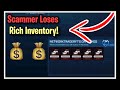 Scammer Loses RICH INVENTORY (Scammer Gets Scammed) Rocket League