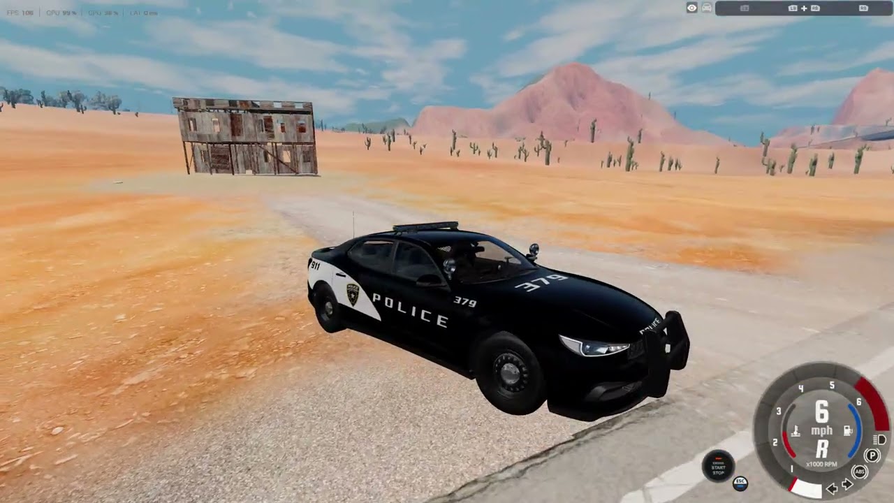 DESERT HW POLICE CHACE