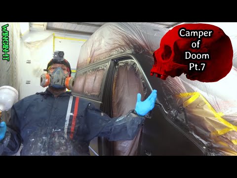 Is this the most jinxed camper ever?? #paint #repair #body #car #colour #vw #camping #doom #audio