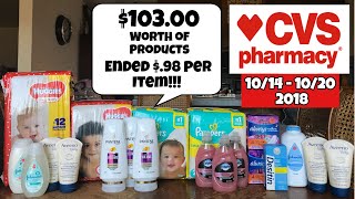 CVS HAUL 10/14- 10/20 2018